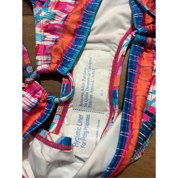 La Blanca Multicolored Patterned Swimsuit Bottom Woman’s Size 12 NEW - Picture 6 of 9